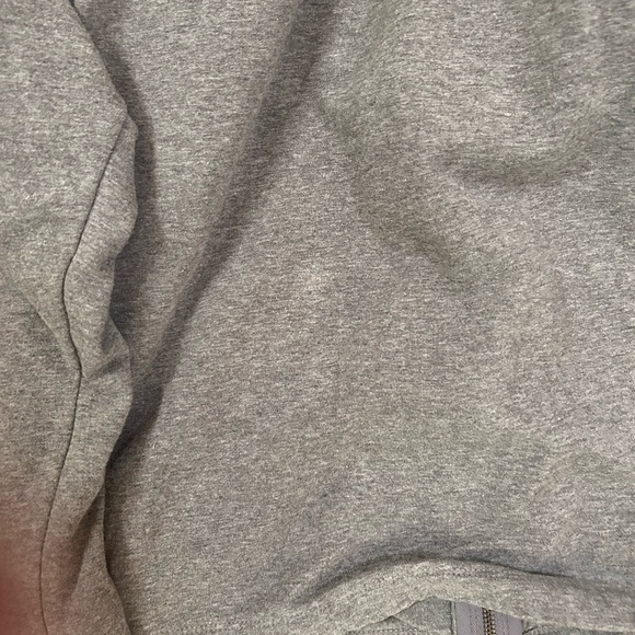 Y2K Danskin Sweat Tracksuit Gray White Cable Knit Stripe - Picture 5 of 8